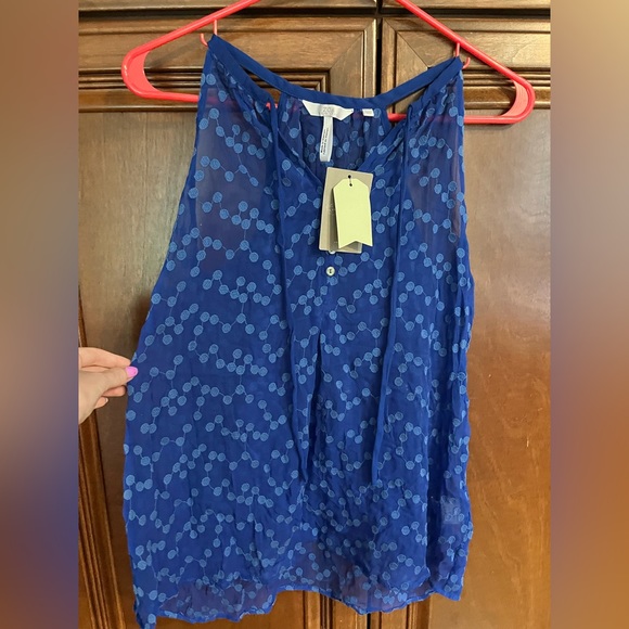 Anthropologie (Zoa) Royal Blue tank top. - Picture 1 of 4